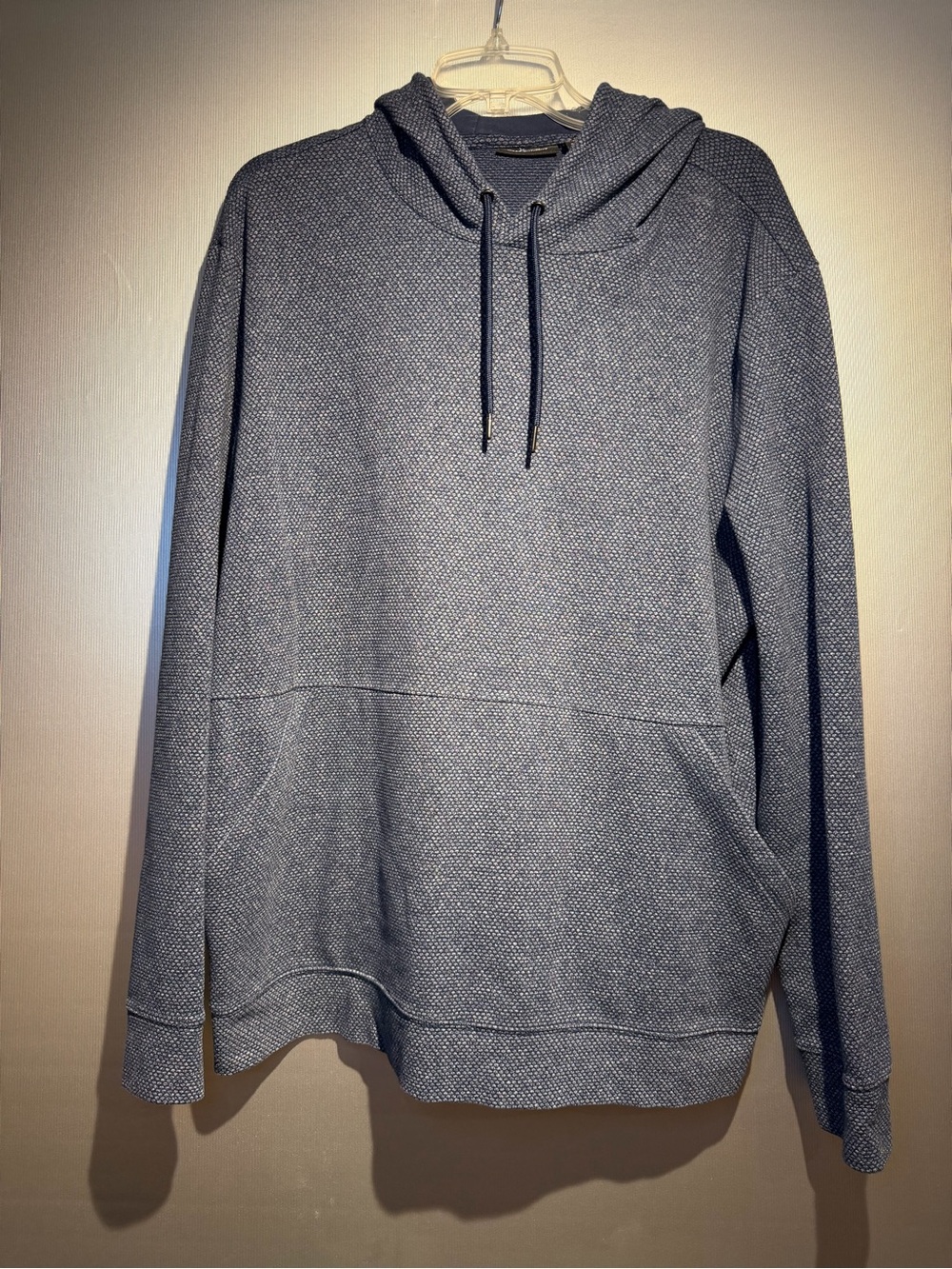 Marc Anthony Men's Heather Navy Pullover Hoodie